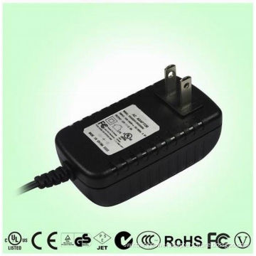 High Efficiency Wall Wart Power Adapter 12 Volt , 2.5a Switching Power Adapter